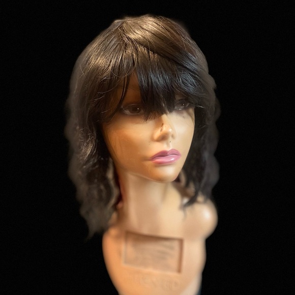 Fashion Wig Black Spiral Curl with Bangs - Picture 7 of 7